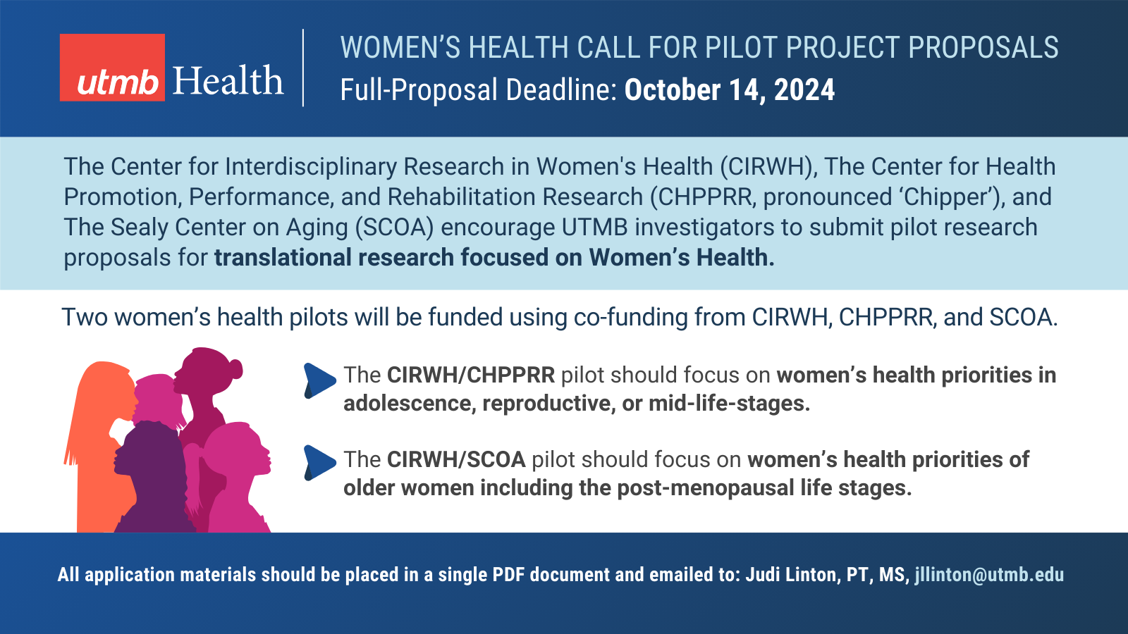 Women's Health Call for Pilot Project Announcement Flyer