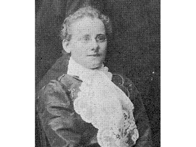 Portrait of Dr. Marie Charlotte Schaefer, who became UTMB’s first female faculty member in 1901.