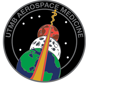 Emblem for the UTMB Aerospace Medicine Residency Program, launched in 1993.