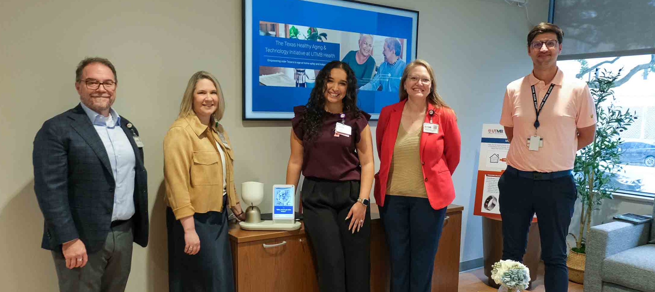 photo of diverse group of researchers in an instrumented home setting
