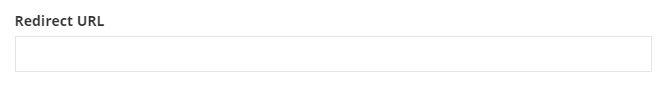 screenshot of blog post redirect field
