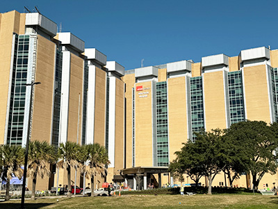 Exterior view of John Sealy Hospital