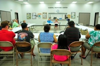 UTMB staff and community hub coordinators work together to develop a seafood sampling protocol and training curriculumn for fishermen.